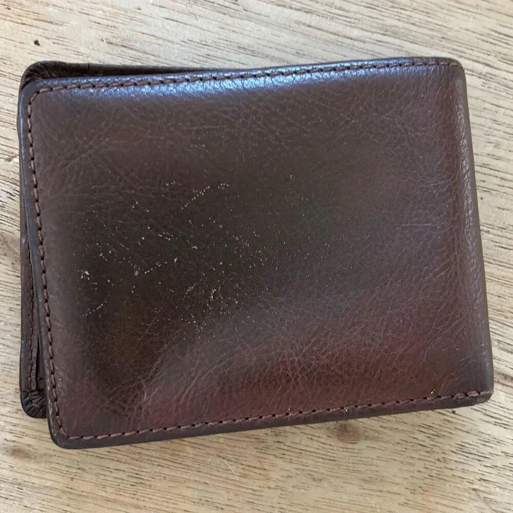 Will Leather goods brown leather men's wallet